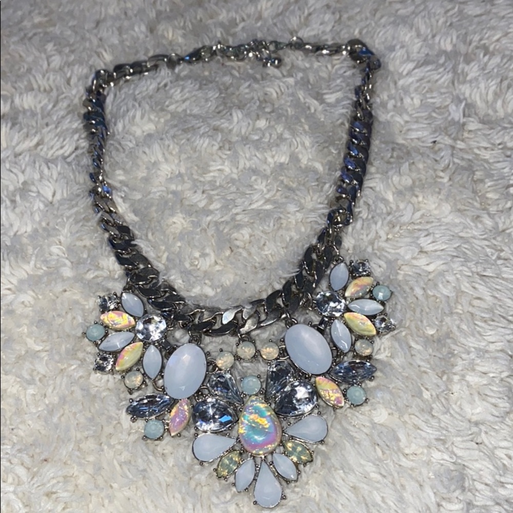 Silver chained necklace
